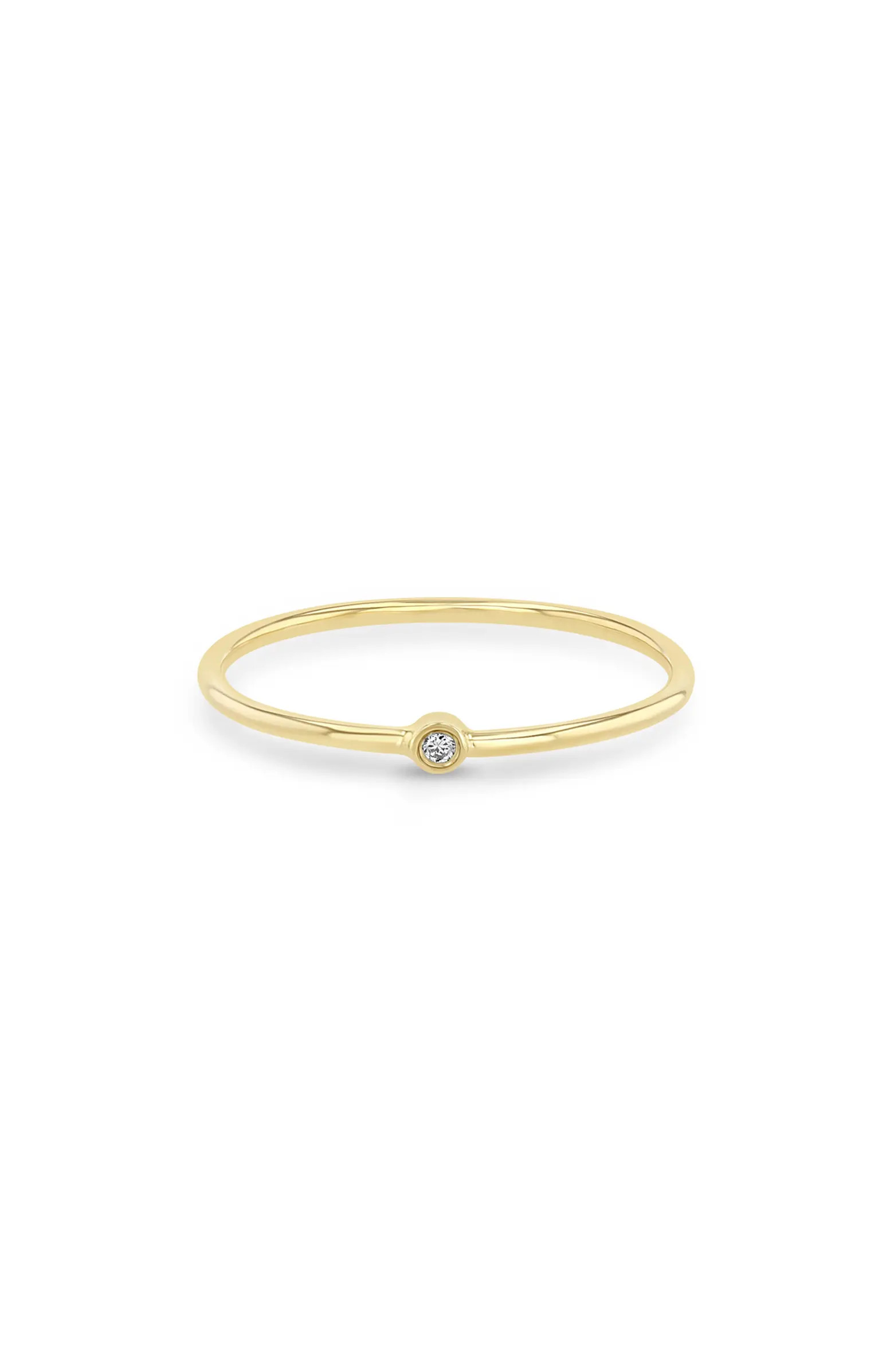 Zoë Chicco Diamond Bezel Ring | Nordstrom | Nordstrom