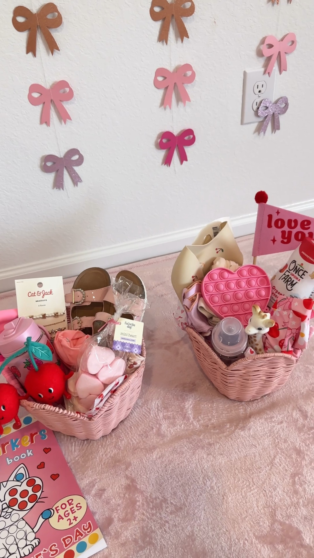 Baby & toddler Valentine’s Baskets #valentines #toddlermom #ltkbaby