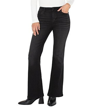 Liverpool Los Angeles Hannah Stretch Denim Wide Leg Jeans - 4 | Dillard's