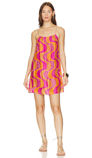 Grace Dress in Amazonia Rhinestones Fuchsia & Ora | Revolve Clothing (Global)