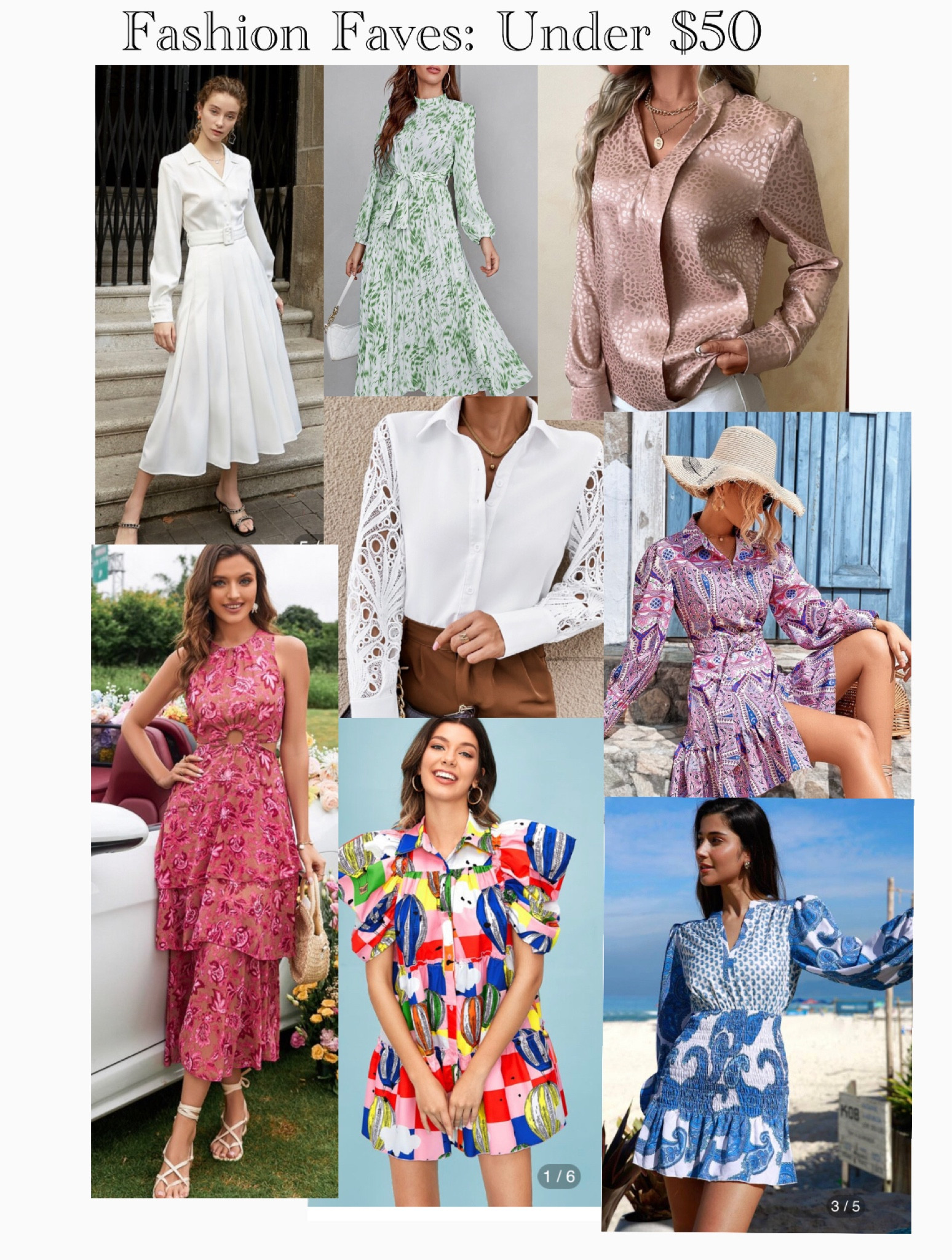 Affordable Fashion Finds, Dresses and Cute tops. 

#LTKSale #LTKunder50 #LTKsalealert