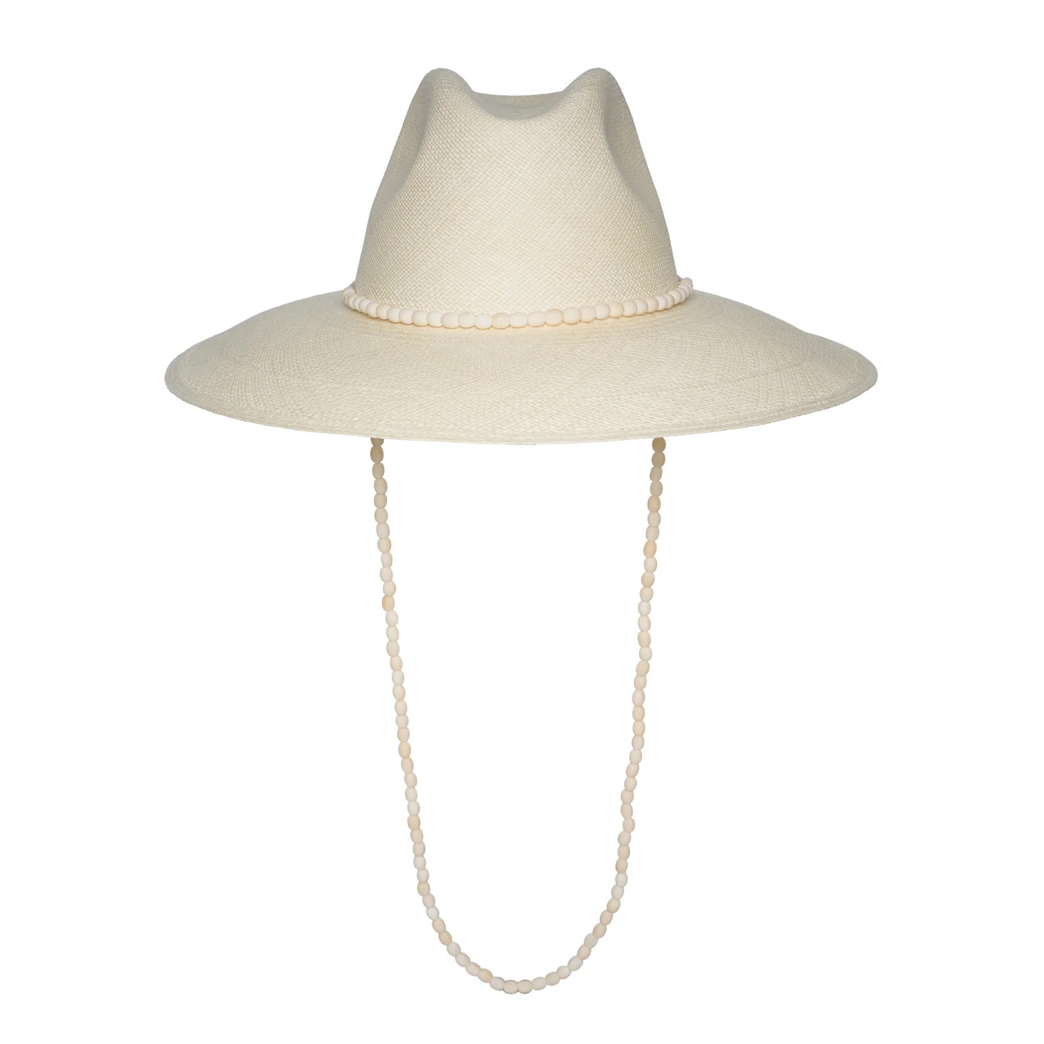 Cajas - Tagua Bead Cord Panama Straw Hat | Artesano | Artesano