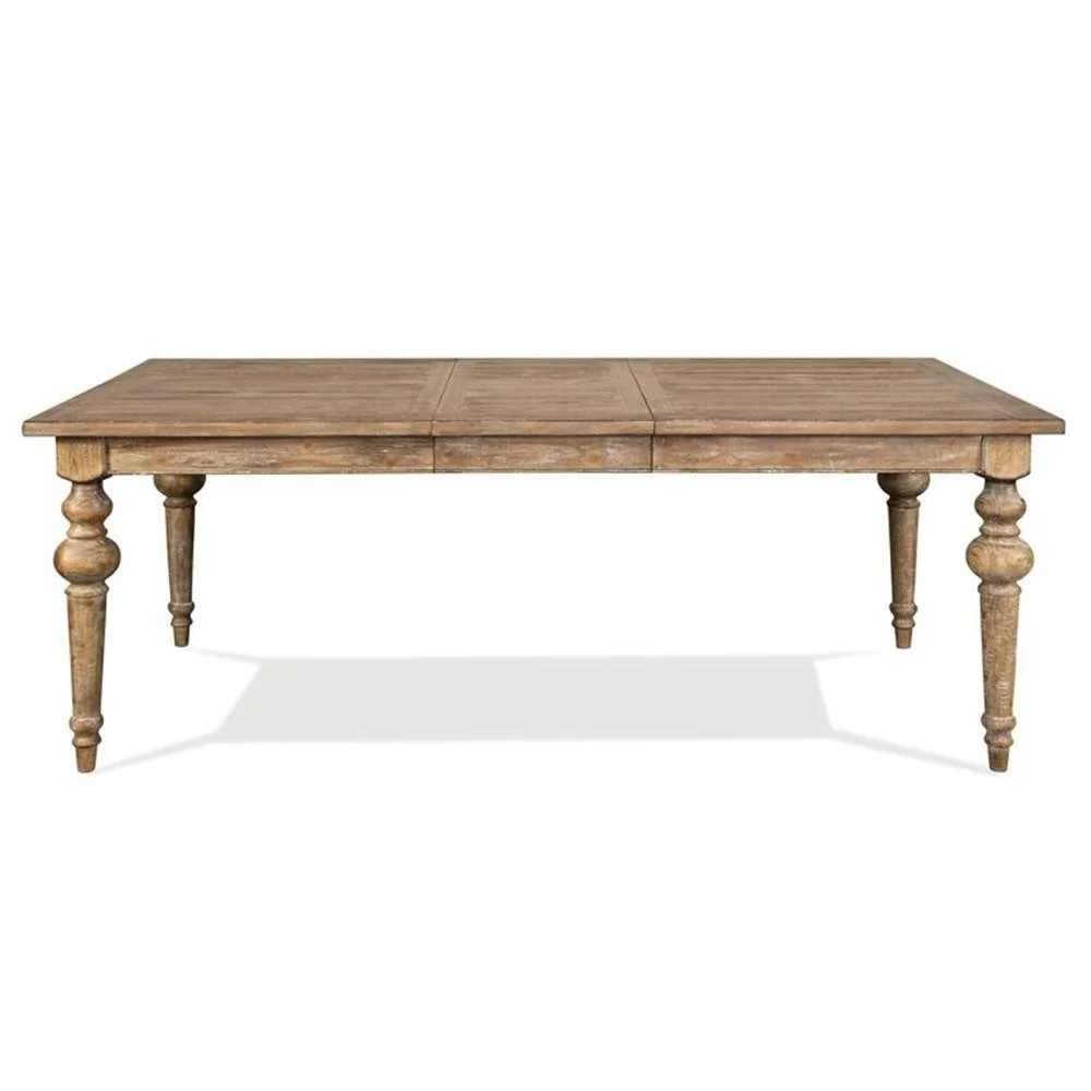 Pemberly Row Coastal Wood Dining Table in Snowy Desert Brown | Walmart (US)