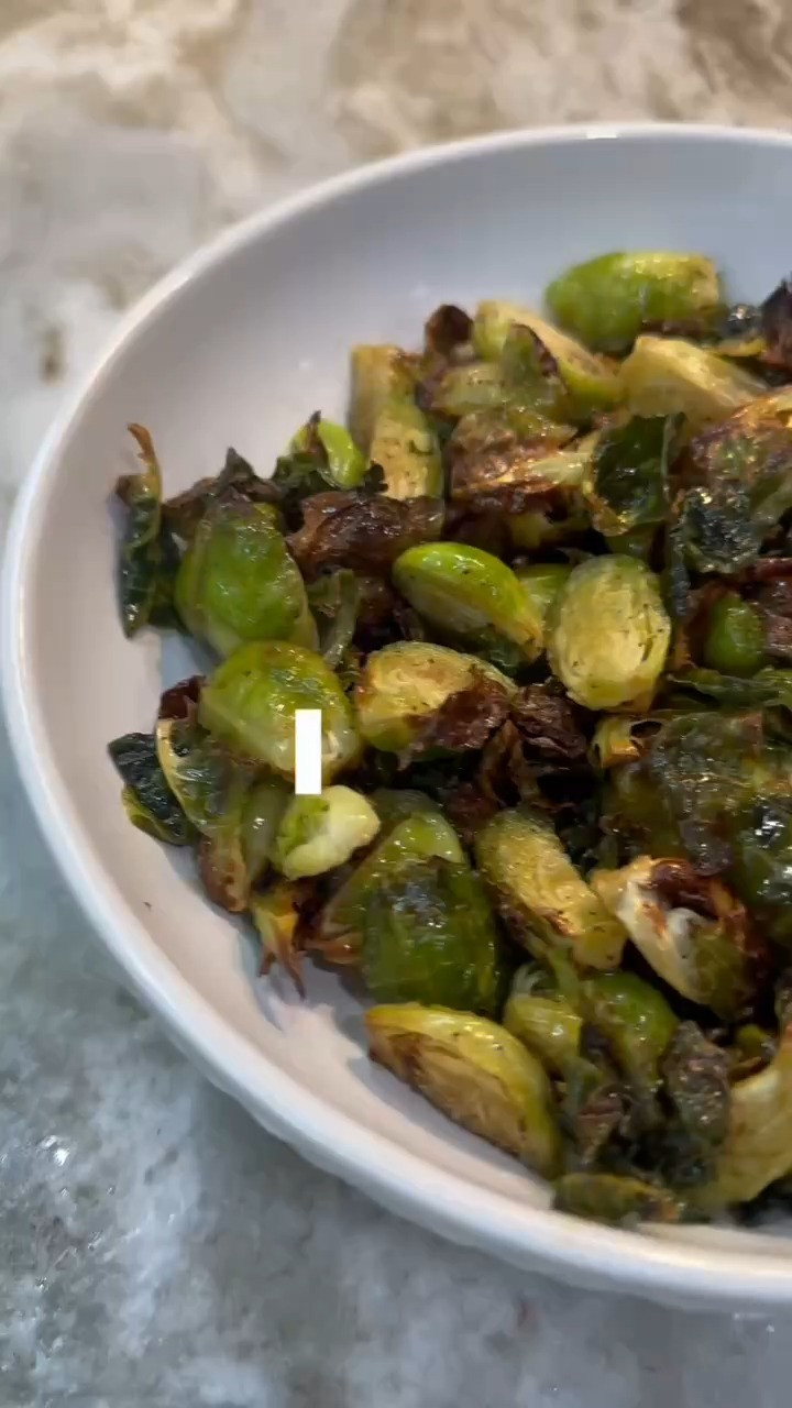 ✨ STOP scrolling if you think you don’t like Brussels sprouts…

Because these crispy, sweet-and-savory air fryer Brussels sprouts might just change your mind. 🤤

✔️ Fresh Brussels sprouts
✔️ Olive oil
✔️ Salt & pepper
✔️ Onion powder & garlic powder
✔️ A generous drizzle of maple syrup (or your favorite sugar-free syrup)

Quarter the Brussels sprouts, toss everything together, and air fry at 400°F for 20–25 minutes. Give them a good shake, then cook for another 10 minutes until they’re perfectly caramelized and crispy.

The maple syrup creates the most delicious sweet crunch on the outside while keeping them tender inside. They’re the perfect side dish for just about any meal!

Have you tried Brussels sprouts in the air fryer yet?   

 #LTKdayinmylife #LTKfoodie #LTKvlog