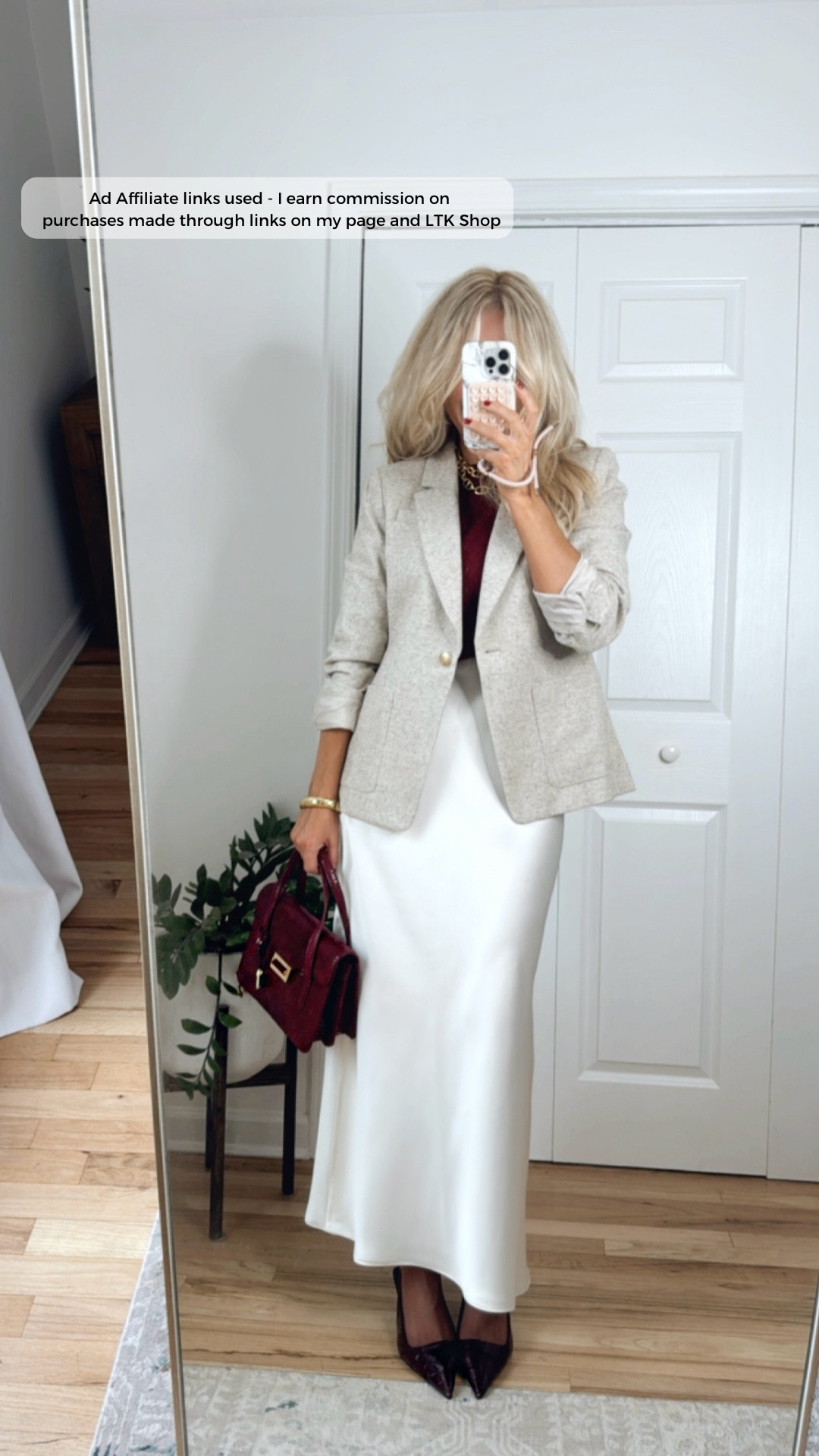 How to style burgundy for fall 🍇🧸🍂