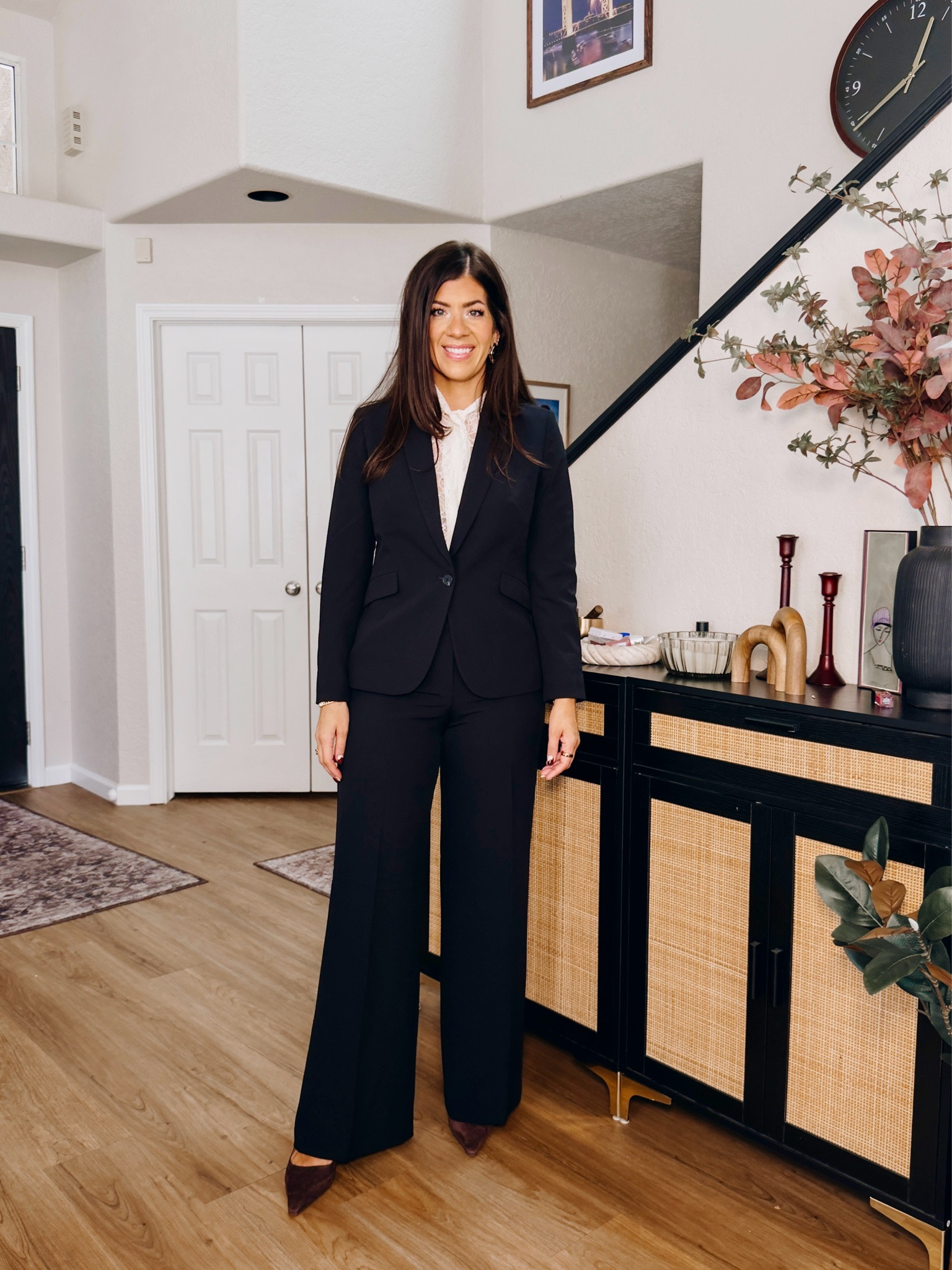 Suiting for curve
Medium blazer
10 long trouser

#LTKMidsize #LTKTall #LTKWorkwear