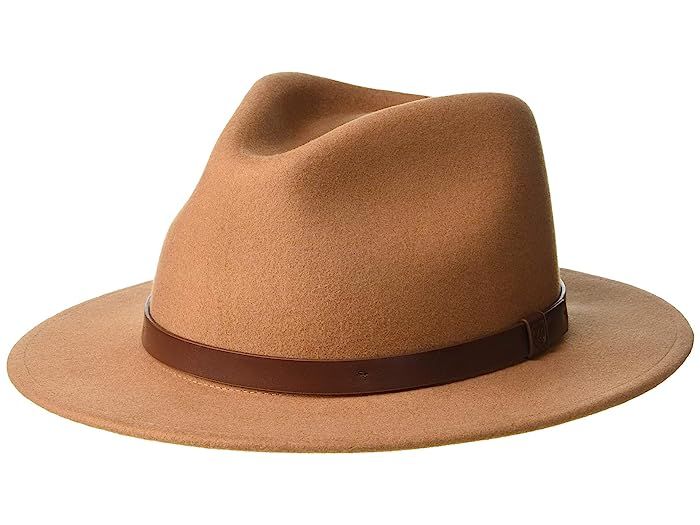 Brixton Messer Fedora (Hide) Fedora Hats | Zappos