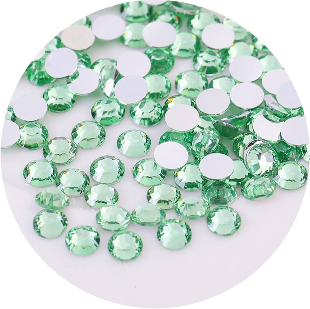 2250 Pcs SS16 4mm Flatback Rhinestones for Nails Art Crafts Glitter Round Gems Crystals DIY Cloth... | Amazon (US)