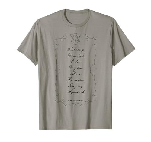 Bridgerton Character Name Stack Poster T-Shirt | Amazon (US)