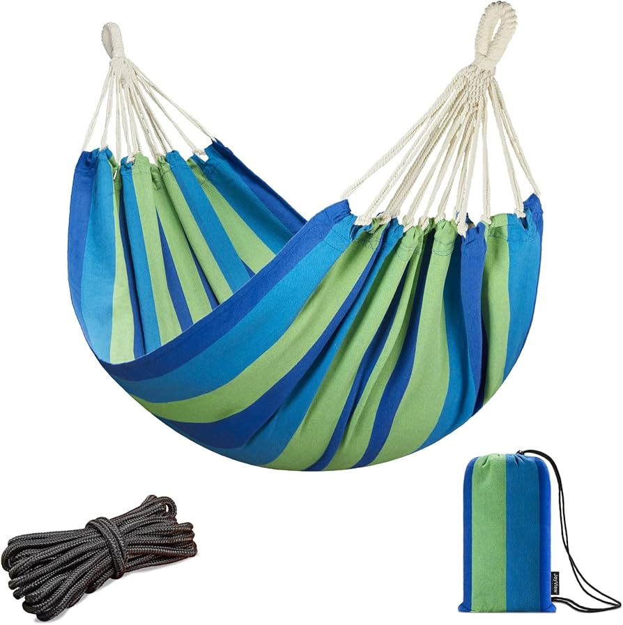 JoyView Brazilian Hammock for Single Person Portable Hammock with Hanging Ropes & Carry Bag Large... | Amazon (US)