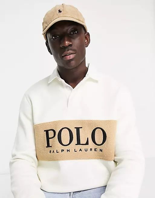Polo Ralph Lauren x ASOS Exclusive collab corduroy cap in tan with pony logo | ASOS (Global)