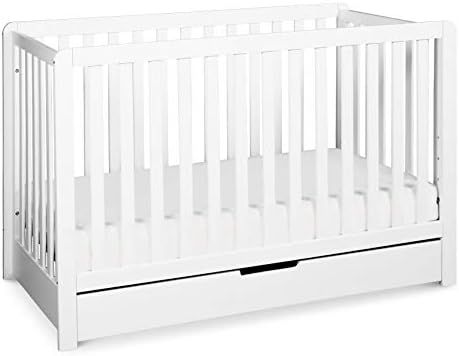 Carter's by Davinci Colby 4-in-1 Convertible Crib with Trundle Drawer in White, Greenguard Gold C... | Amazon (US)