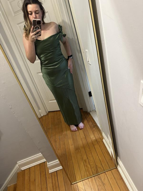 Selma One-Shoulder Satin Gown | Nordstrom