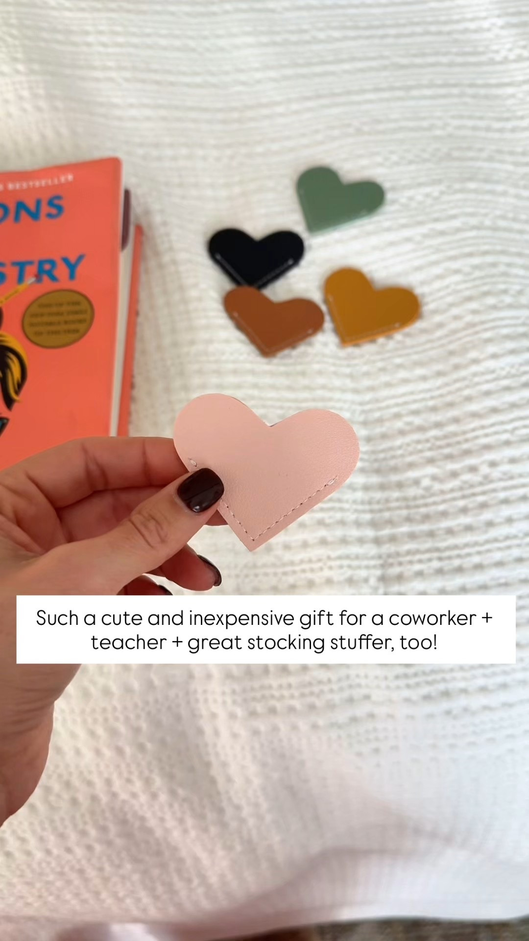 Such a cute and inexpensive gift idea for a coworker + teacher + bookworm! Love these leather heart bookmarks! Amazon gift ideas. Stocking stuffer gift ideas. 

#LTKGiftGuide #LTKCyberWeek #LTKHoliday