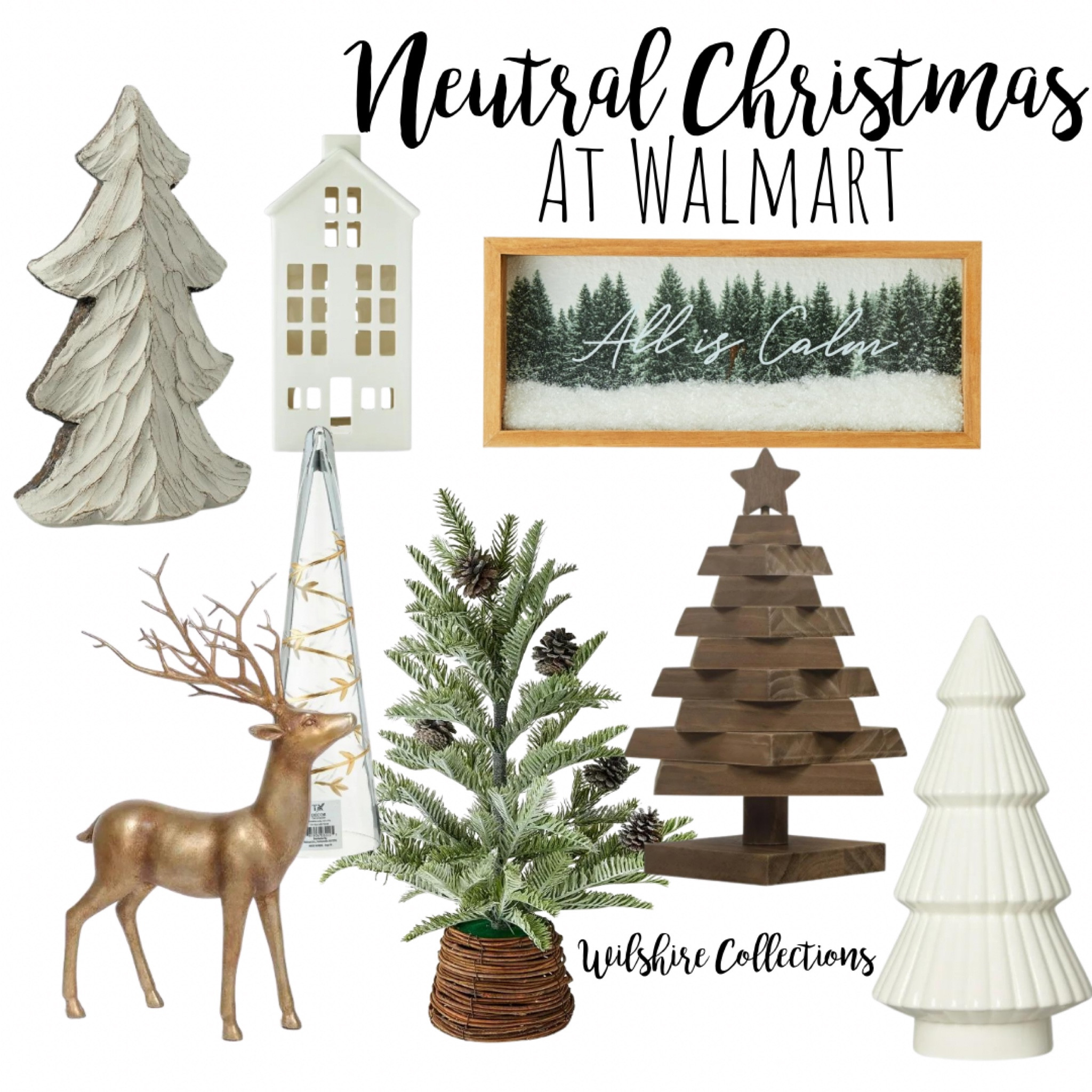 Neutral Christmas decor from Walmart I’m loving this season! Shop these early because the good stuff will go fast! 

#LTKHome #LTKSeasonal