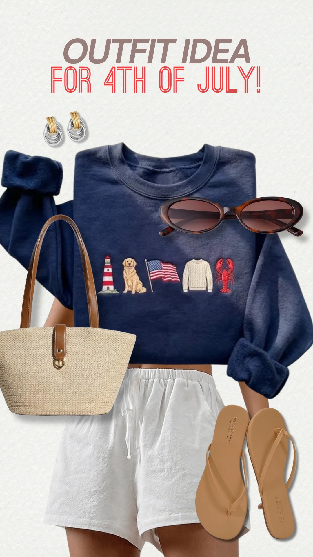 Chill outfit idea for 4th of July! The sweater is on sale too!

#LTKootd #LTKSaleAlert #LTKSeasonal