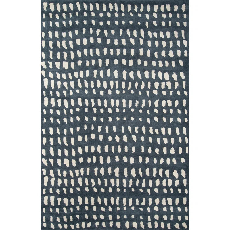 Abstract Handmade Tufted Wool Area Rug in Gray | Wayfair North America
