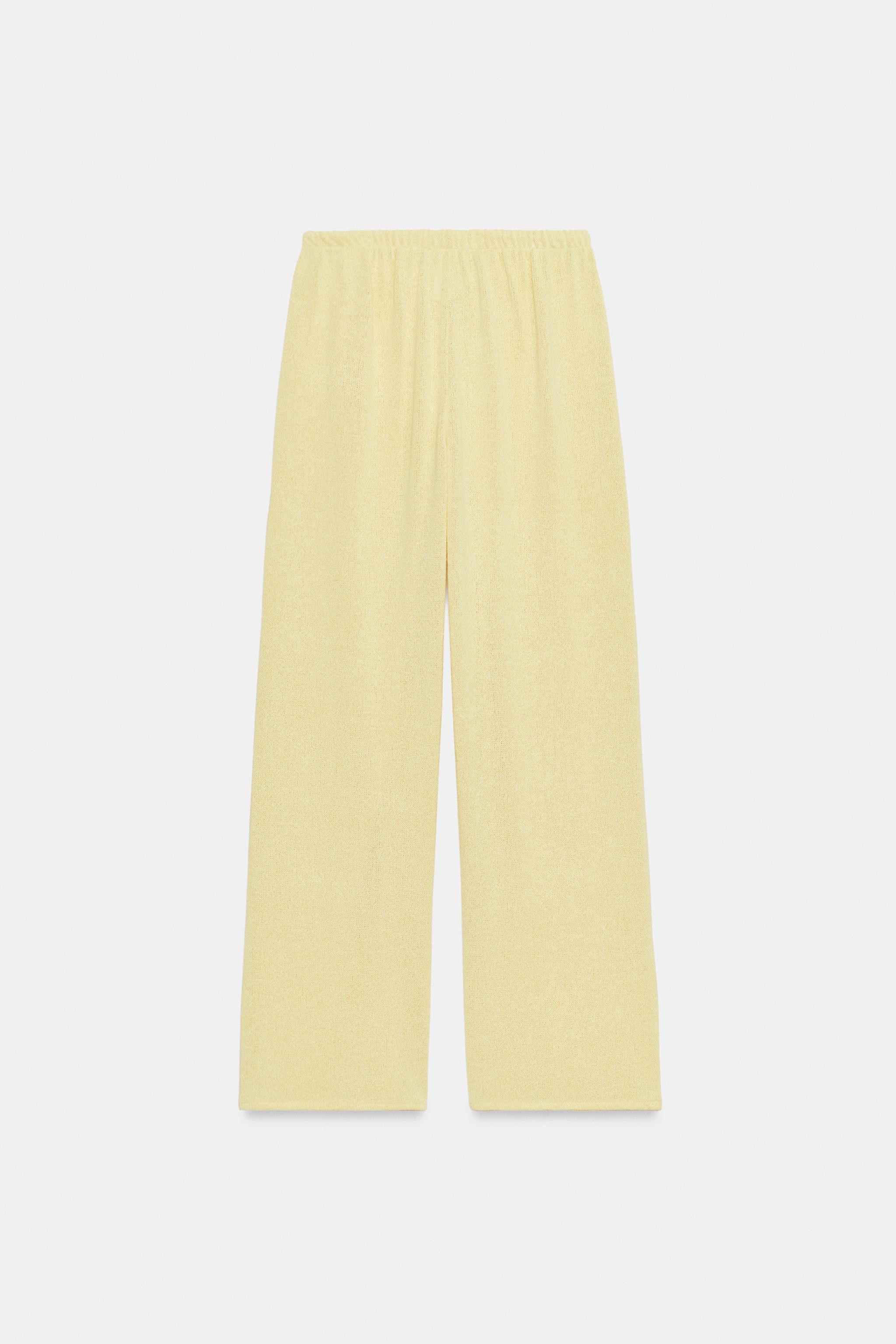 RUSTIC WIDE-LEG TROUSERS | Zara UK