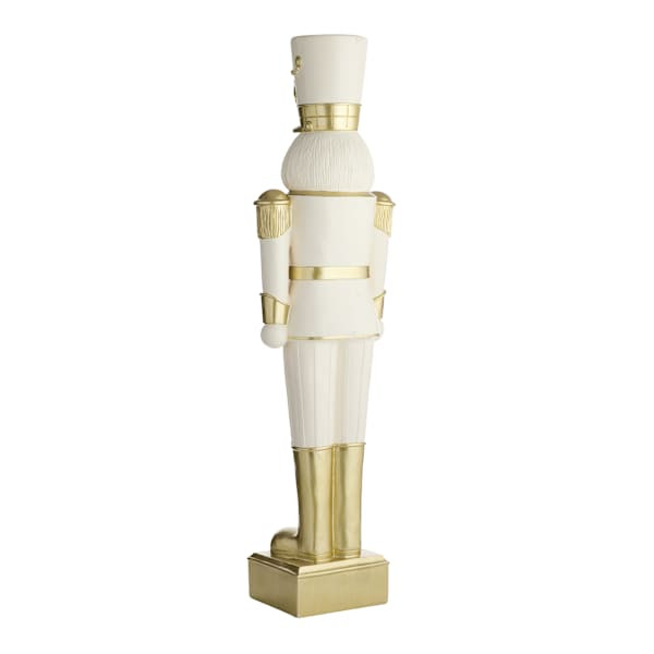 White & Gold Nutcracker, 5' | At Home
