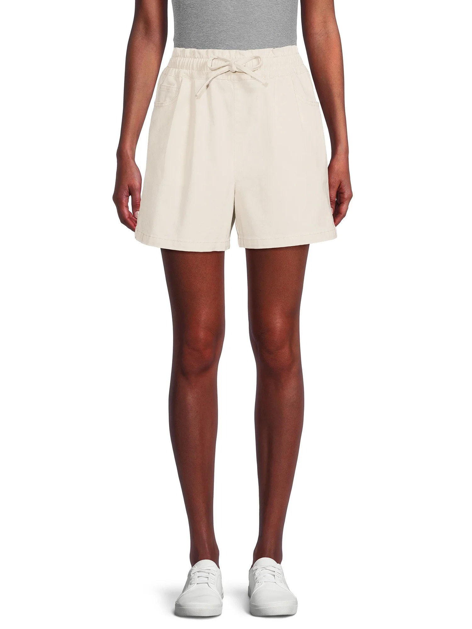 Time and Tru Women's Paperbag Waist Shorts - Walmart.com | Walmart (US)