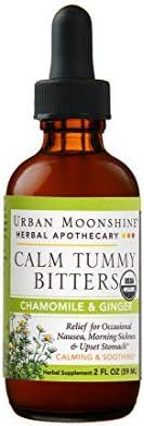 Urban Moonshine Calm Tummy Digestive Bitters | Organic Herbal Supplement for Occasional Nausea & ... | Amazon (US)