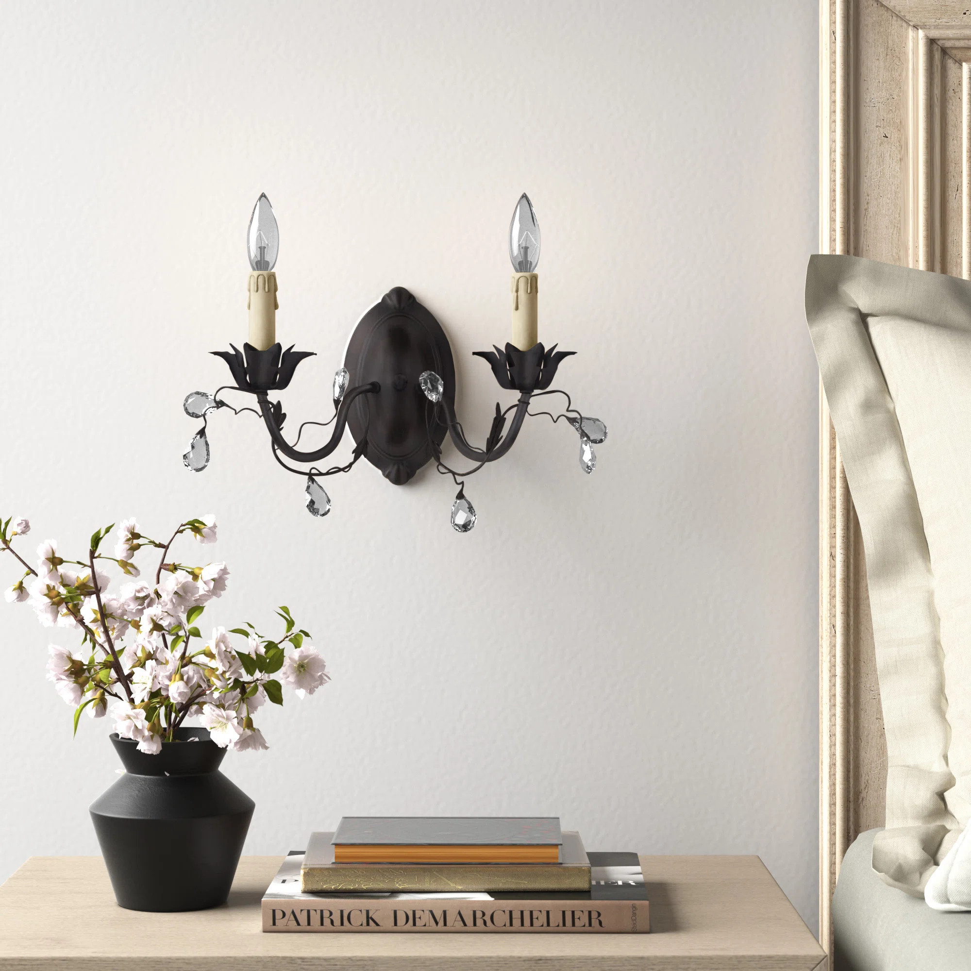 Cassell 2 - Light Dimmable Candle Wall Light | Wayfair North America
