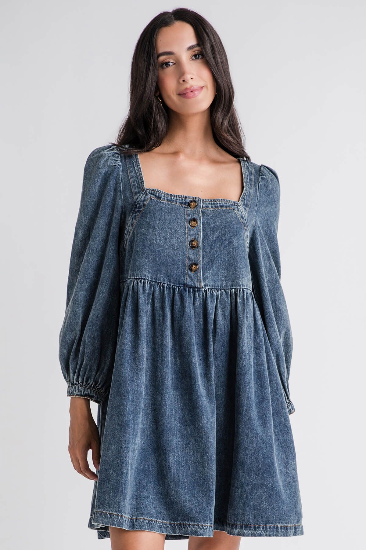 Flying Tomato Denim Dress | Social Threads