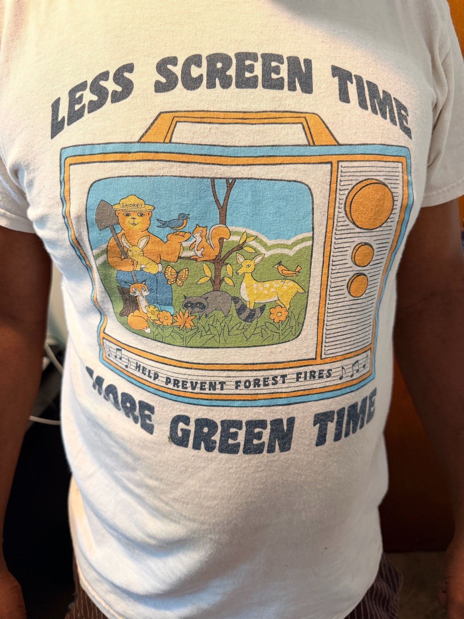 Less screen time 
More green time