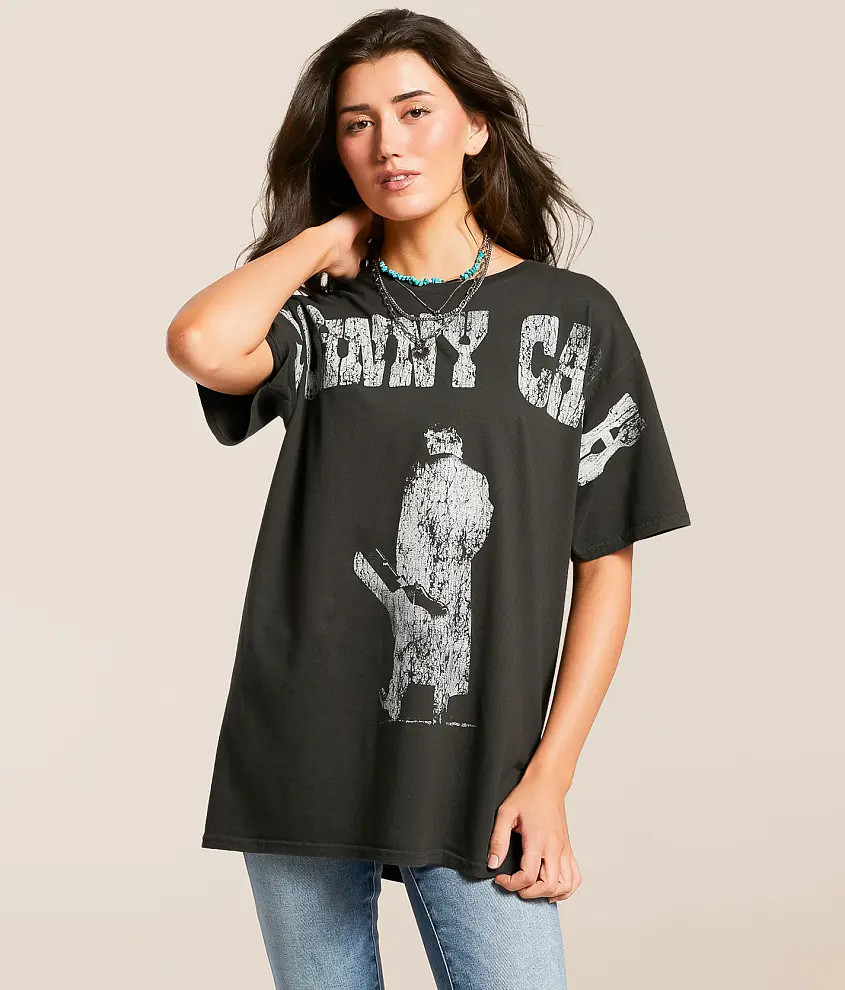 Johnny Cash Oversized Band T-Shirt | Buckle