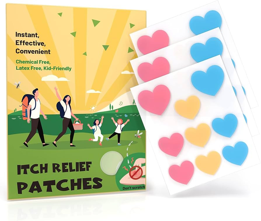 Itch Relief Patches for Kids, Natural Bite Itch Relief Stickers, Reduces Itch & Swell, Anti Itch ... | Amazon (US)