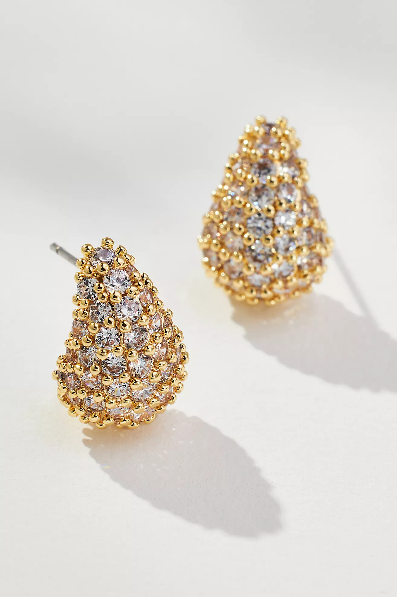 The Petra Pavé Small Drop Earrings | Anthropologie (US)