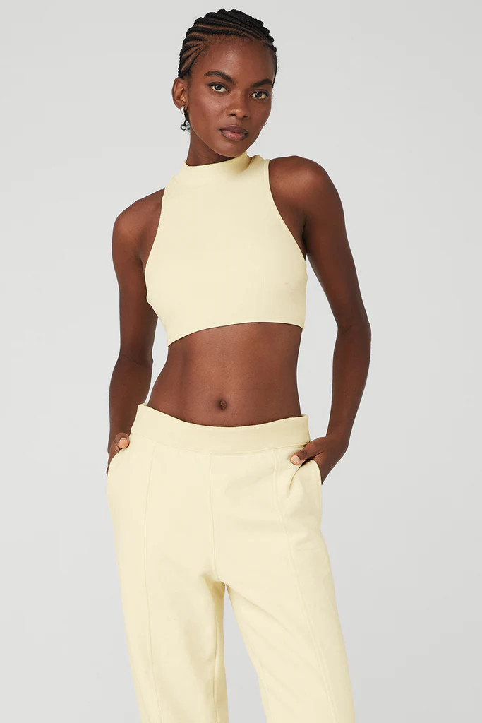 Goddess Rib Cropped Dynamite Tank | Alo Yoga (US)