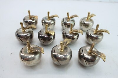 Apple Gold Silver Place Card Holder Placement Metal 1 1/8" Tall - Set of 11 Read  | eBay | eBay UK