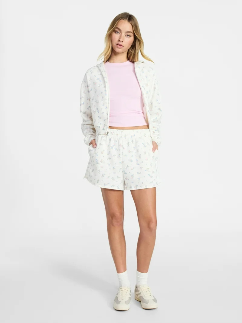 No Boundaries Fleece Shorts, 3'' Inseam, Women’s XXS-XXL | Walmart (US)