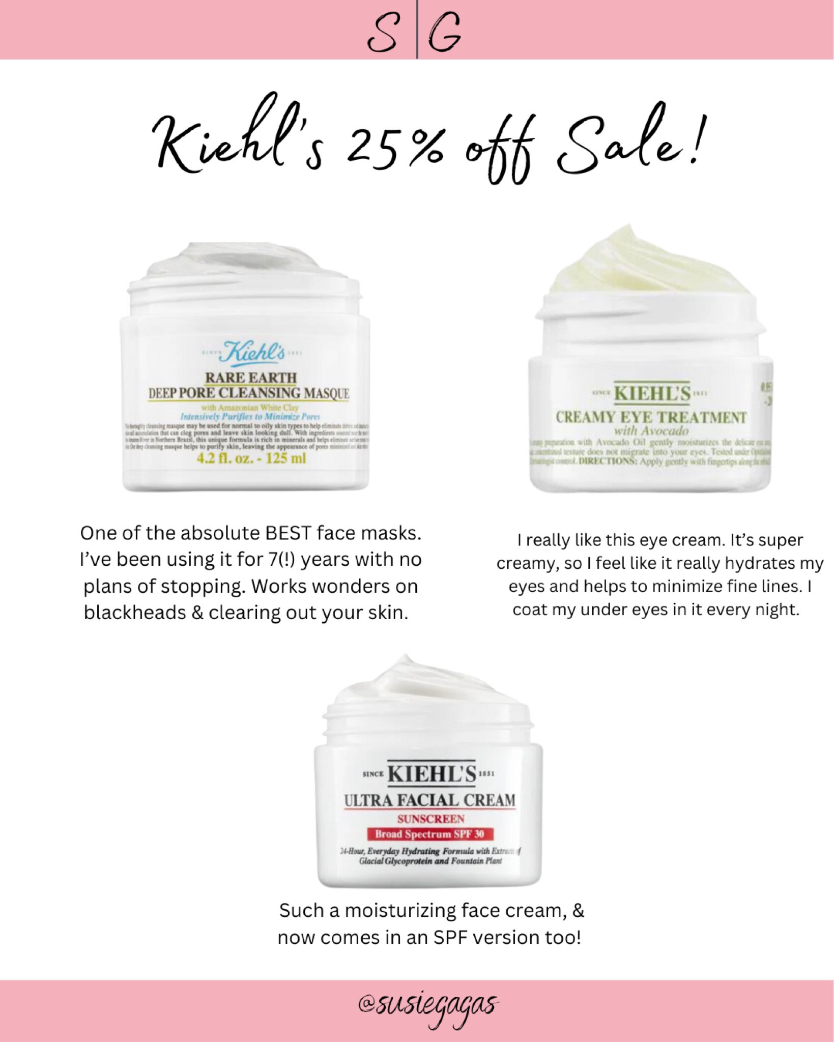 25% off at Kiehl’s is a huge deal! That’s a bigger sale on skincare than you normally see. 



#LTKbeauty #LTKsalealert #LTKunder50