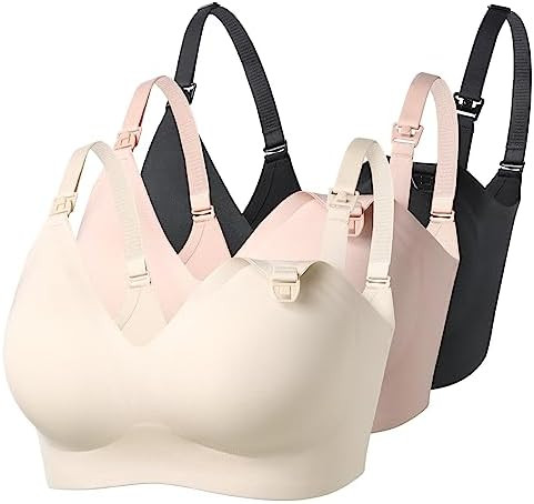 Momcozy Nursing Bras for Breastfeeding, YN21 Seamless Ultra Comfort Maternity Bra, Natural Shape,... | Amazon (US)