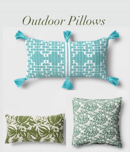 Indoor outdoor pillows, patio decor 

#LTKFindsUnder50 #LTKSeasonal #LTKHome