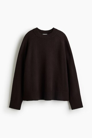 H & M - Oversized Wool Sweater - Brown | H&M (US + CA)