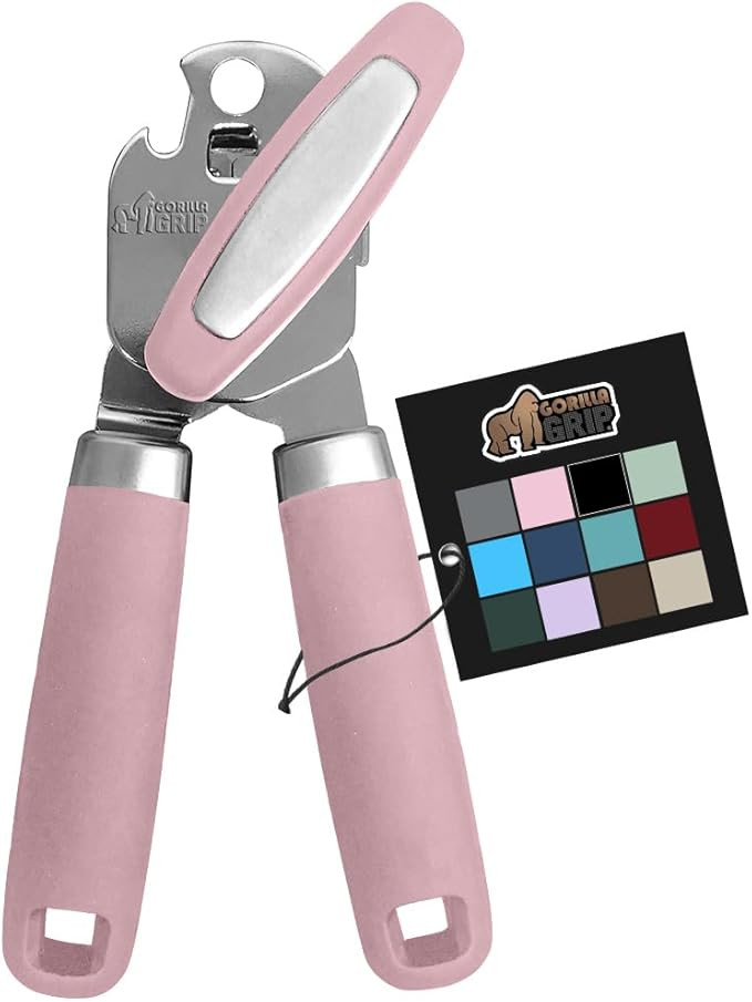 The Original Gorilla Grip Heavy Duty Stainless Steel Smooth Edge Manual Can Opener and Bottle Ope... | Amazon (US)