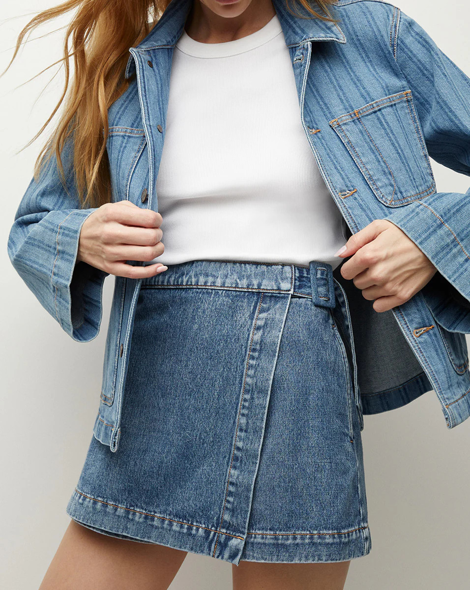 Diaz Denim Skort | Veronica Beard