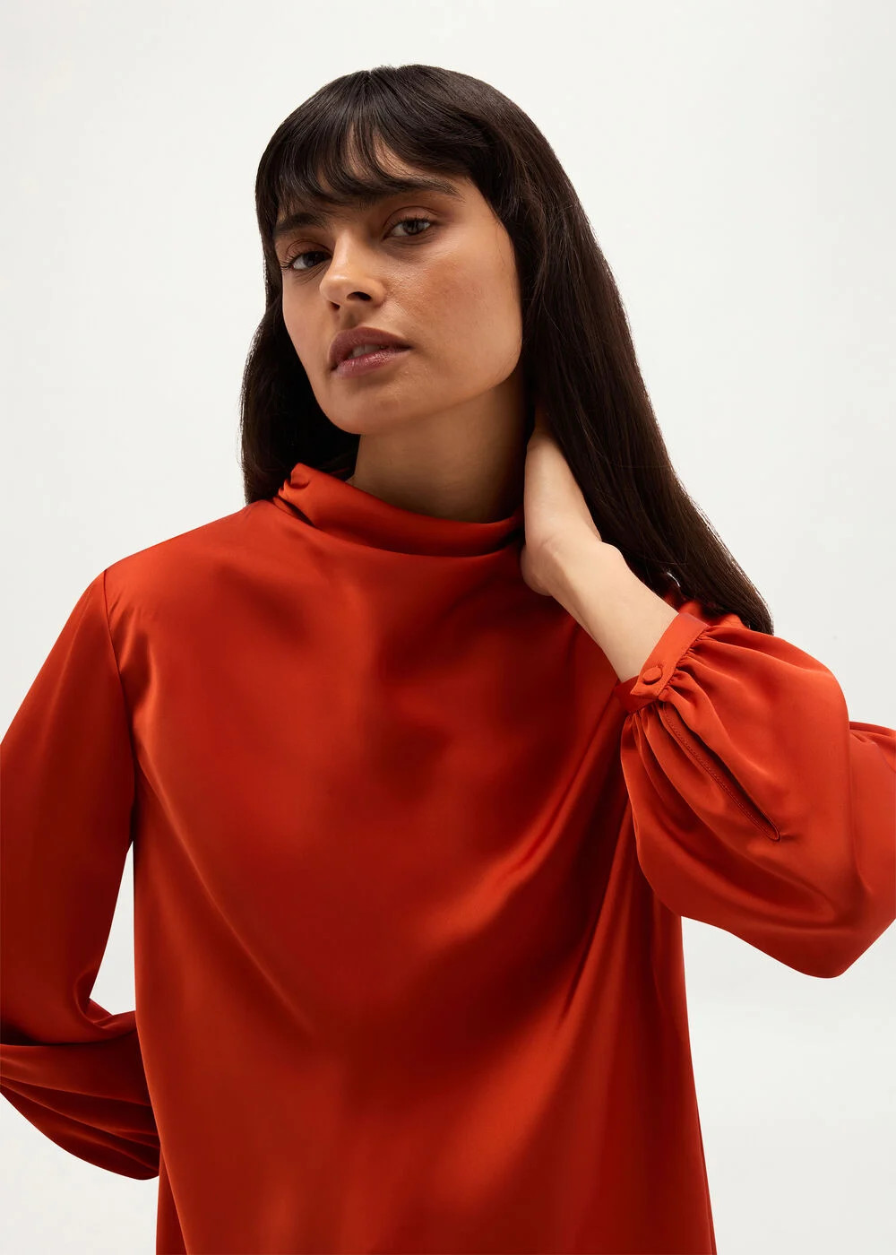 Lulworth Satin Blouse | Hobbs UK | | Hobbs
