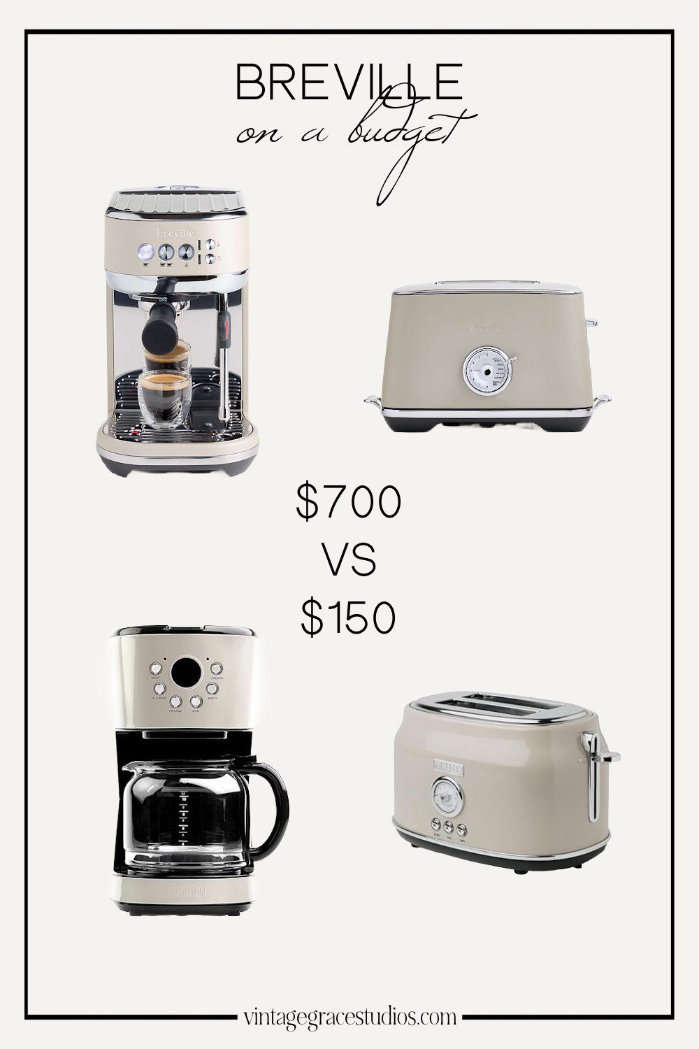 Breville look for less, breville coffee bar, affordable coffee maker, aesthetic toaster 

 #LTKHome #LTKStyleTip