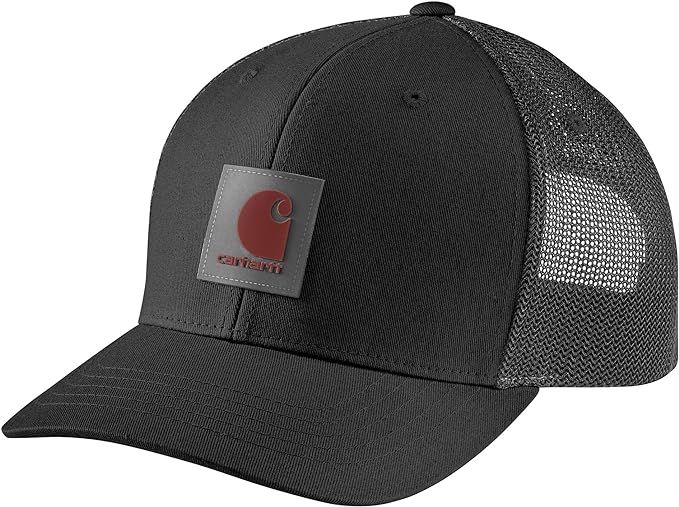 Carhartt Men's Rugged Flex Twill Mesh-Back Logo Patch Cap | Amazon (US)