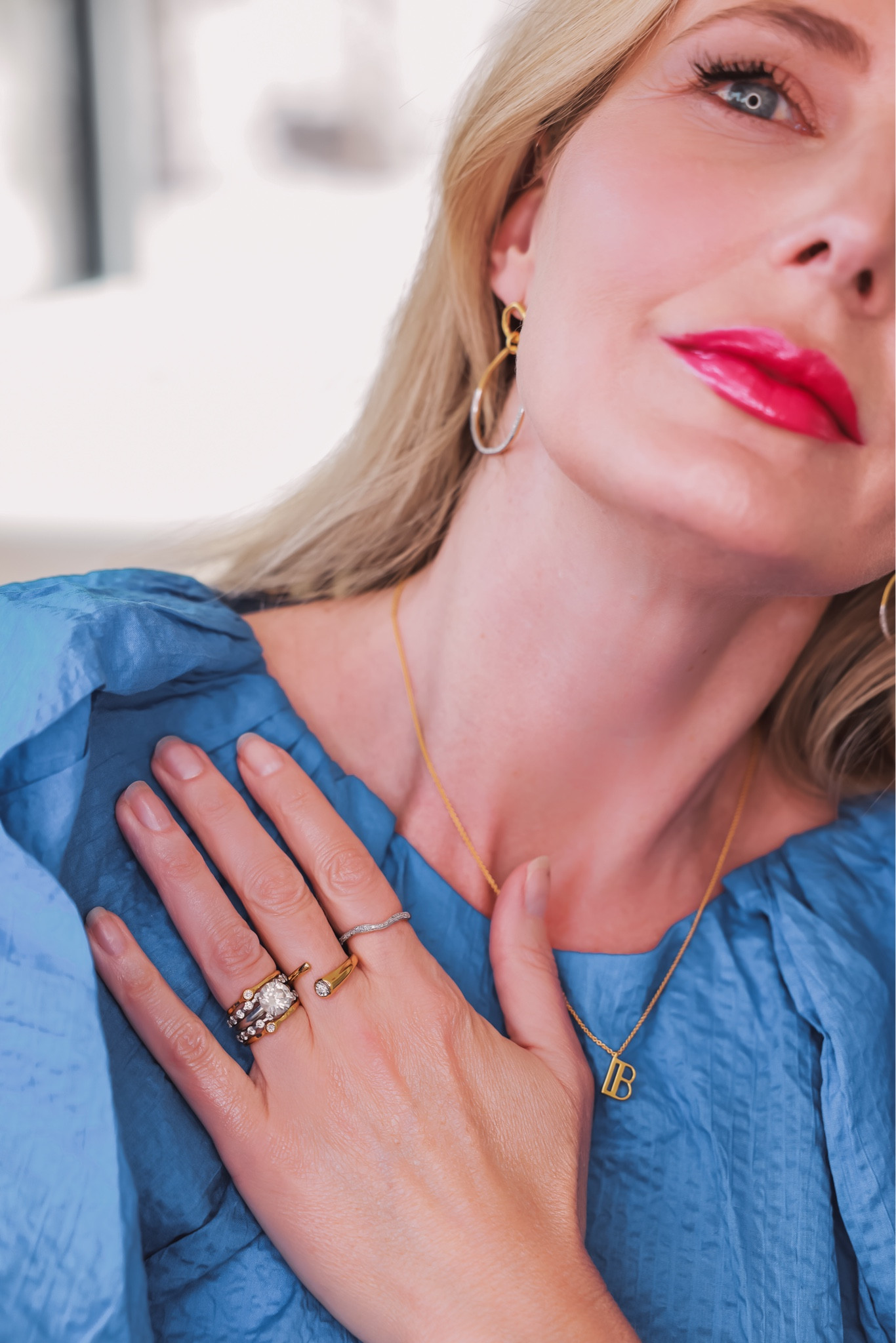 The rings I’m wearing above are some of my newest jewelry additions by Monica Vinader. Monica Vinader is my go-to jewelry brand that I talk about all the time. All of their pieces are 18k gold vermeil covered, which is super high-quality and keeps them from tarnishing. It helps them last much longer and keeps them looking beautiful so I can wear them for years to come. I’ve been building my Monica Vinader jewelry collection for years and I love that they all easily mix and match and work seamlessly together. You can wear all of the rings I’m wearing (above) or just grab one and see if that’s impactful enough for you…again, everyone’s style is different. By the way, any of these pieces make a wonderful Mother’s Day gift. Plus, the packaging is so beautiful that you don’t even have to worry about gift wrapping!

Pointer Finger: I love Monica Vinader’s Riva line and this diamond ripple cocktail ring is gorgeous! You could stack it, mix and match it, or wear it on its own.
Middle Finger: The wrap ring I’m wearing on my middle find is gold vermeil plated, has a gorgeous diamond detail, and is simple but still packs a punch.
Ring Finger: I decided to add some gold stackable rings to my wedding ring stack to bring in some gold. I love mixing gold and silver tones and this is a pretty and easy way to do it.

Use code EBUSBEE20 for 20% off site-wide! 

~Erin xo 

#mothersday #mothersdaygift #classicjewelry #pendantnecklace #monogram 

#LTKGiftGuide #LTKstyletip