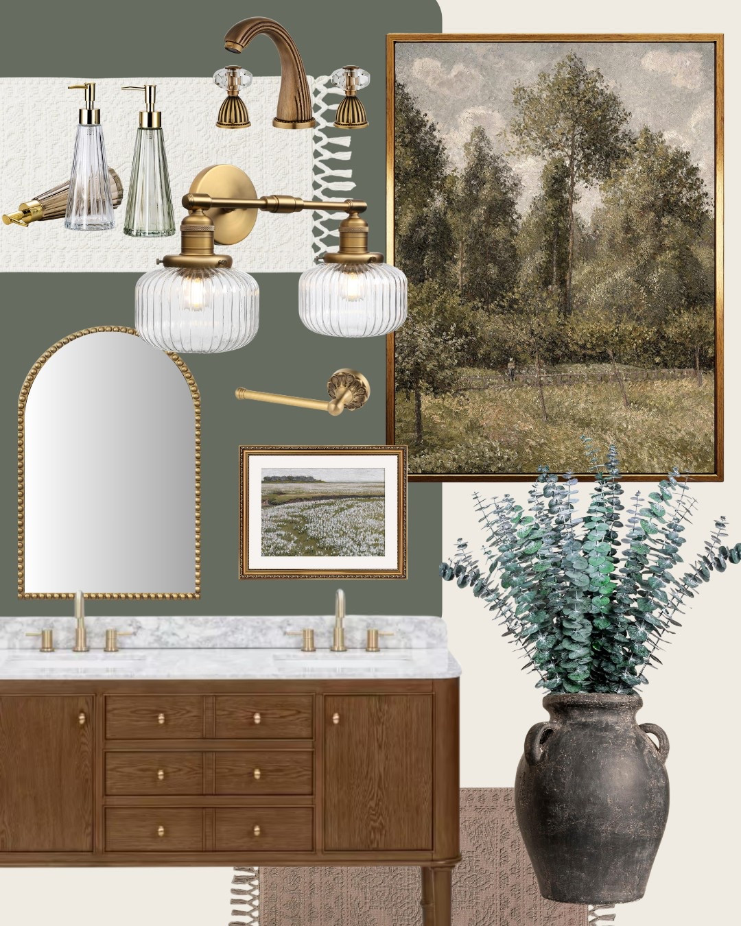 Moody Luxe Bathroom! Shop the vanity here!! #bathroom 

#LTKHome