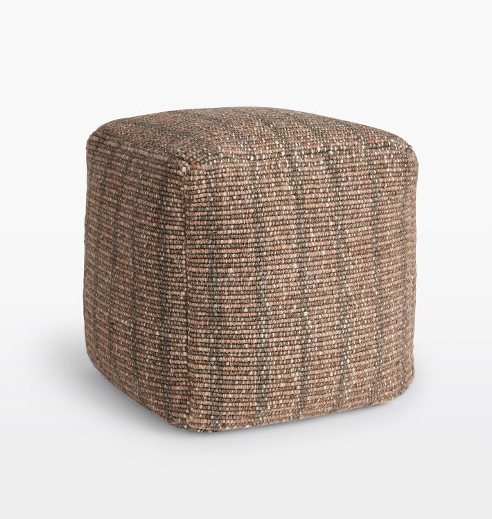Shiloh Corded Wool &amp; Jute Pouf | Rejuvenation