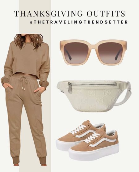 Matching set, Christmas, thanksgiving outfit, holiday outfit, sneaker outfit, lounge set, sunglasses, gifts for her 

#LTKHoliday #LTKstyletip #LTKSeasonal