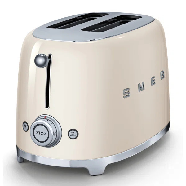 SMEG 50's Retro Style Aesthetic 2 Slice Toaster | Wayfair North America