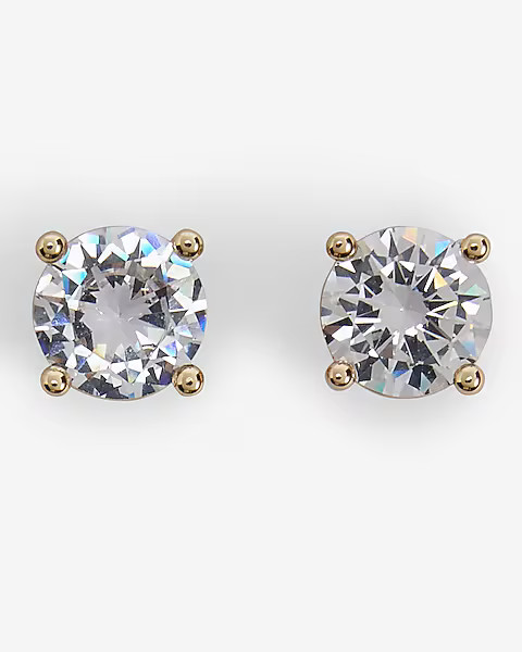 Round Rhinestone Stud Earrings | Express