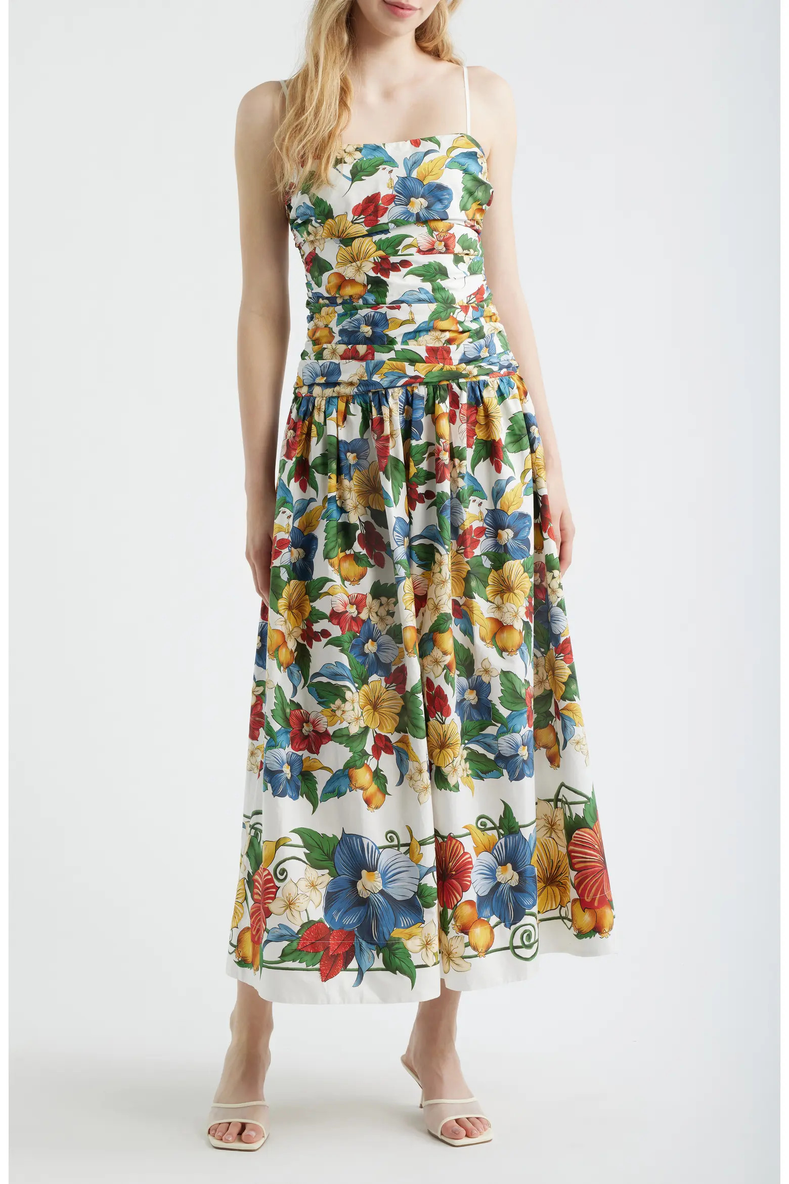 Tropi Ruched Maxi Sundress (Women) | Nordstrom | Nordstrom